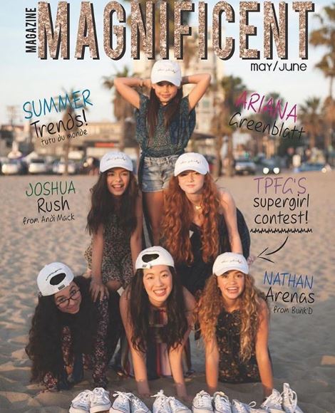 Ariana Greenblatt featured on magazine cover page