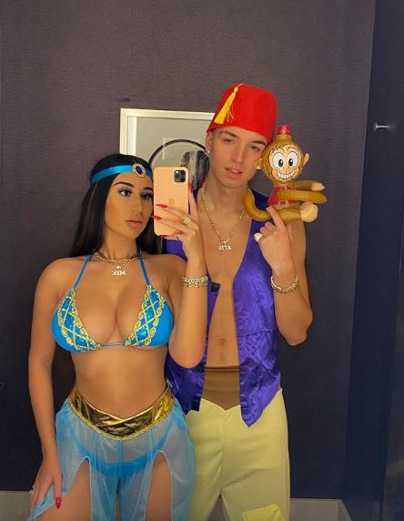 Atis Paul with his girlfriend Mikaela Testa