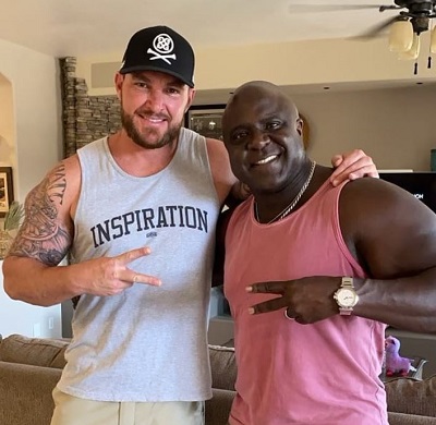 Big Herc with his friend
