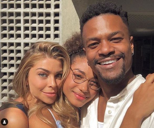 Bruna Inocencio with her on screen parents