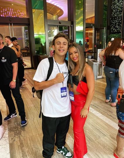 Cale Saurage with his sister