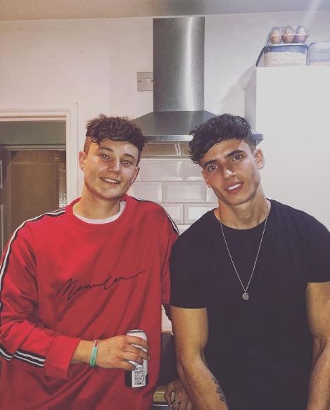 Cam Holmes with his best friend