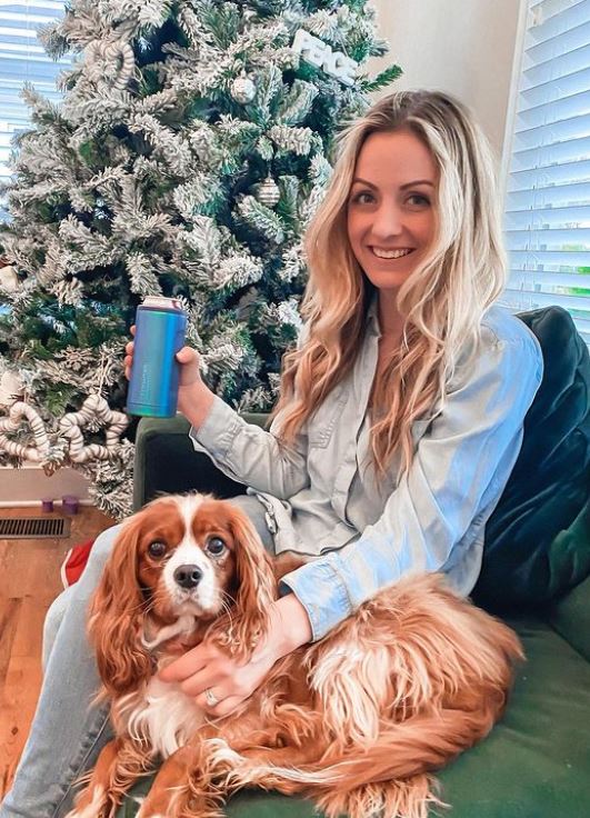 Carly Waddell with her dog