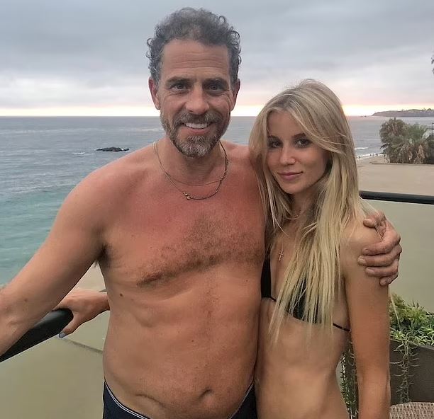 Caroline Biden with her cousin Hunter Biden