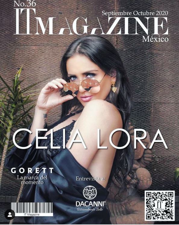 Celia Lora on IT magazine's cover page