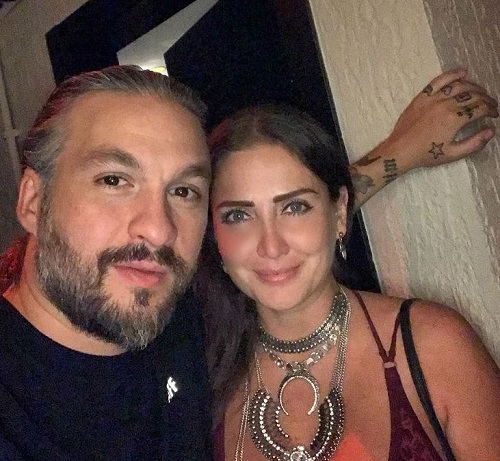 Celia Lora photographed with her boyfriend Steve