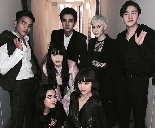 Chanya McClory photographed with her close friends