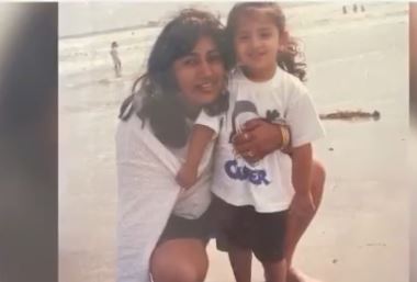 Childhood image of Akansha Ranjan Kapoor