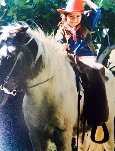Childhood photo of Anna Paulina Luna