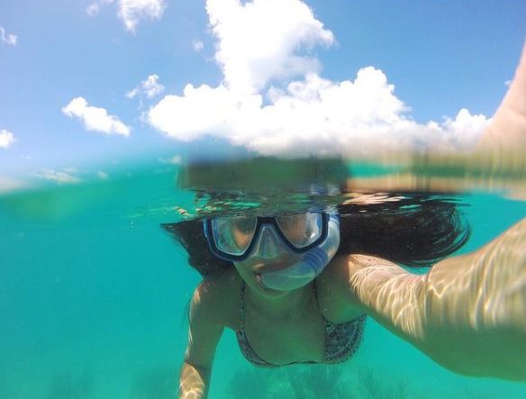 Christina Carmela likes scuba diving