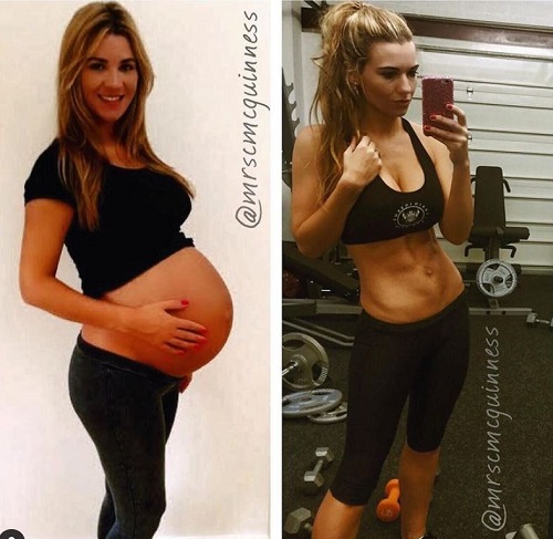 Christine Martin transformation after 1st pregnancy