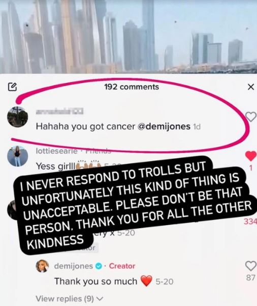 Demi Jones trolled by peoples for her thyroid cancer