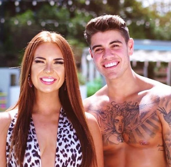 Demi Jones with her ex-boyfriend Luke Mabbott