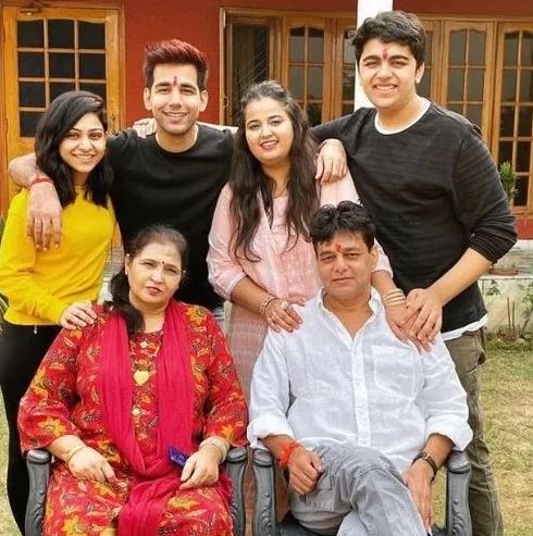 Diksha Sharma and her family