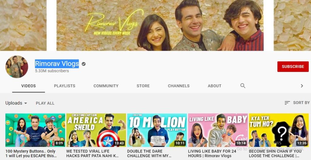 Diksha Sharma is famous as a member of Rimorav Vlogs