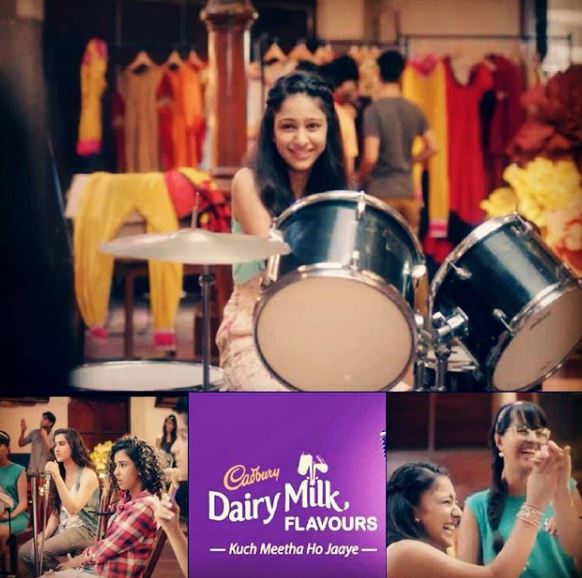 Diksha Sharma is the commercial advertisement of Dairy Milk