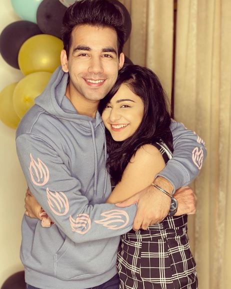 Diksha Sharma with her brother Rishi Dev