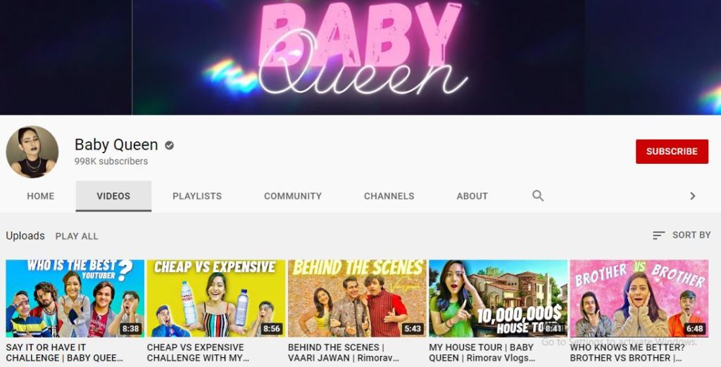Diksha Sharma's Youtube channel