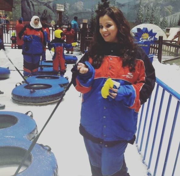 Ekta Sharma loves ice skiing