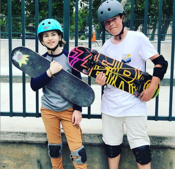 Emmy DeOliveira with her best friend