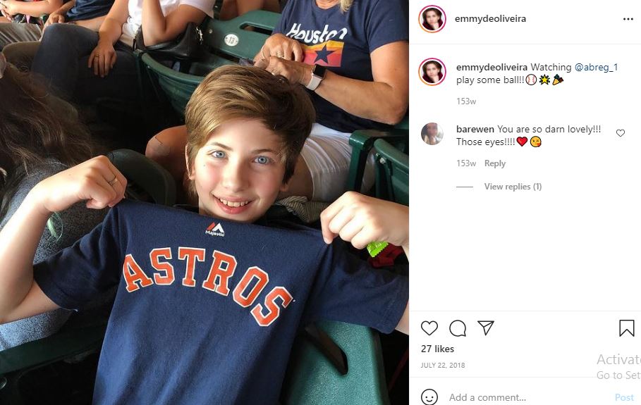 Emmy DeOliveira's favorite baseball team Houston Astros