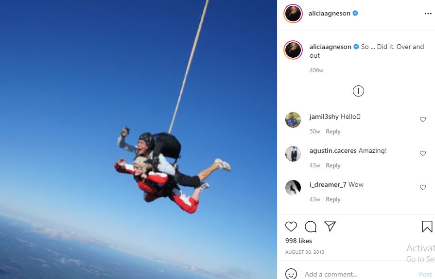 First Instagram post of Alicia Agneson