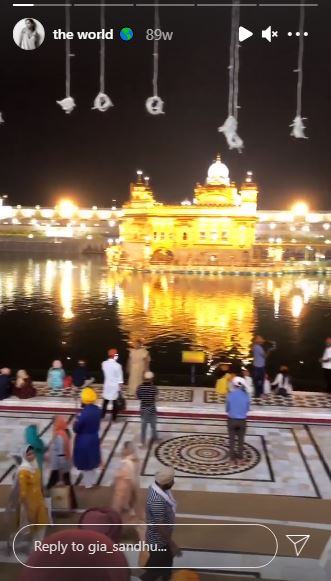 Gia Sandhu visits Golden Temple