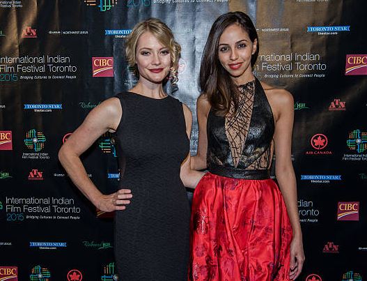 Gia Sandhu with actress Sarah Allen at IIFFT 2015