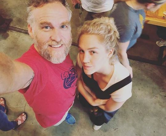 Hope Lauren with her father Dustin Booksh