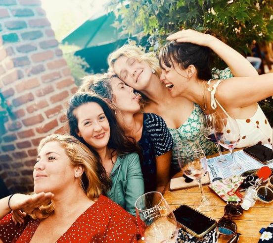 Hope Lauren with her friends