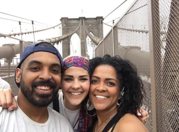 Jeremy Claudio with his mother Nichohl Maria Mendoza Wise and ex-partner Jane Marczewski Nightbirde 