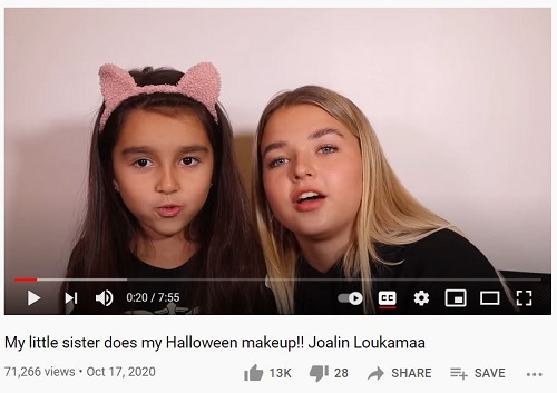 Joalin Loukamaa shared a picture with her baby sister Jianna