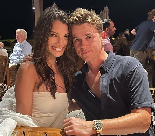 John Owen Lowe with his girlfriend Olivia Rodriguez
