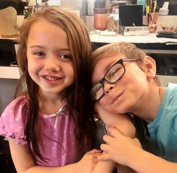 Julian Hilliard and his bestie Violet McGraw