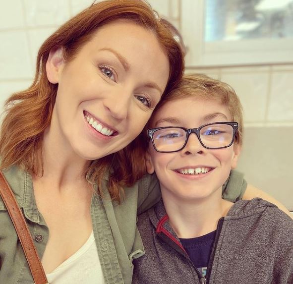 Julian Hilliard with his mother Arianne Martin