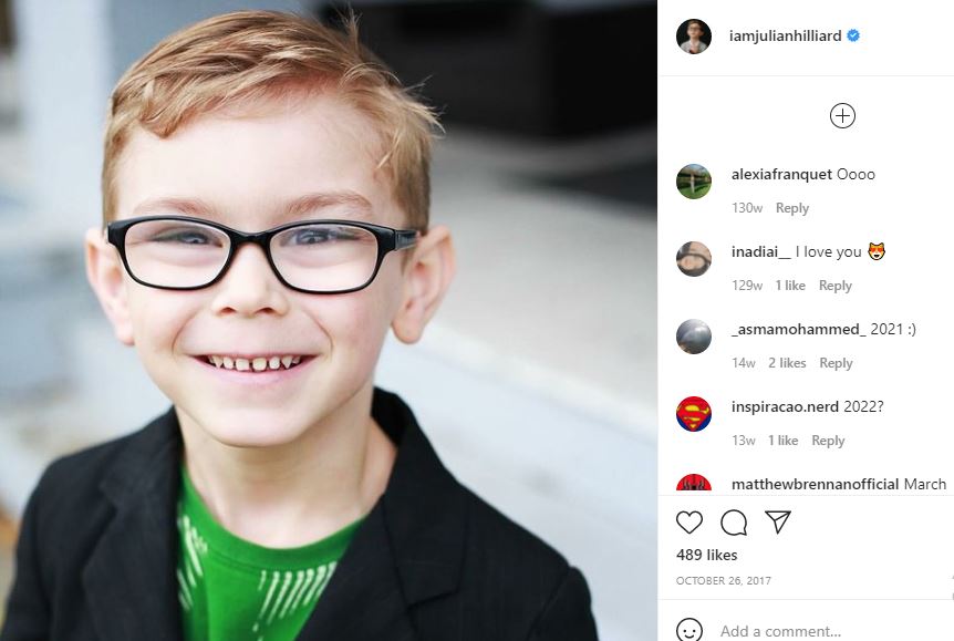 Julian Hilliard's first Instagram post