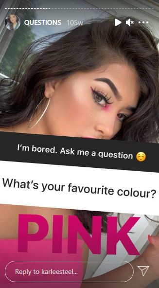 Karlee Steel favorite color