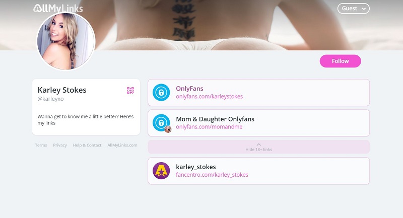 Karley Stokes has her own website