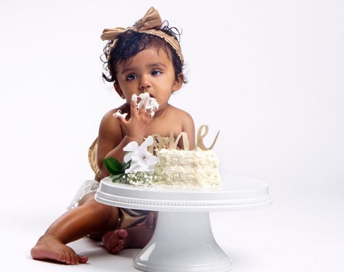 Kashe Quest celebrating her 1st birthday on June 22, 2019