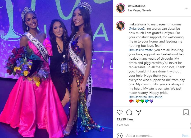 Kataluna Enriquez grabbed the crown of Miss Nevada USA 2021