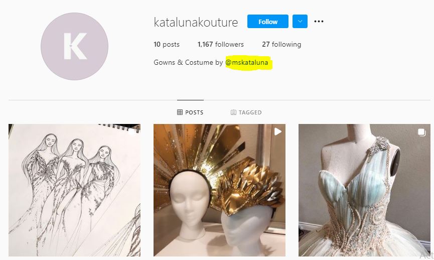 Kataluna Enriquez runs her own fashion design studio