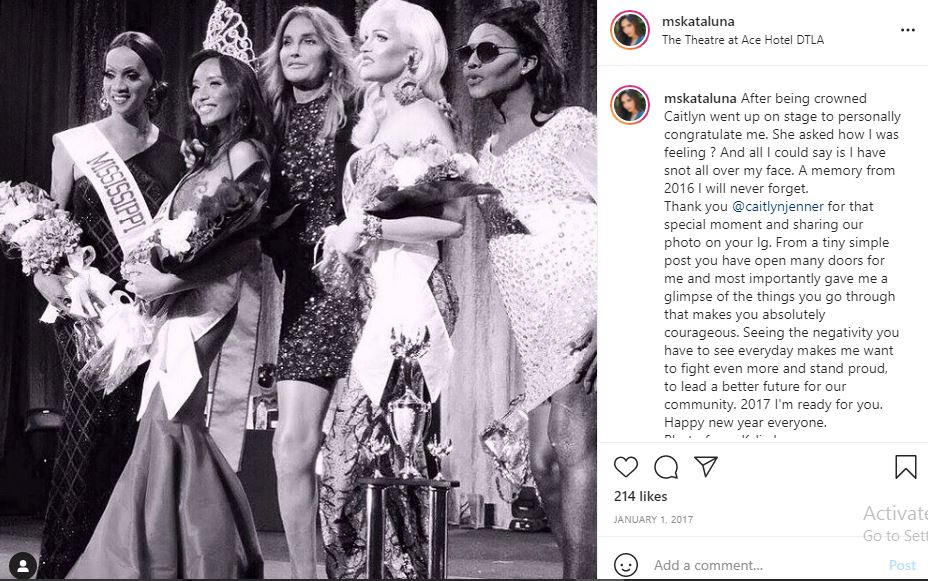 Kataluna Enriquez won beauty pageant