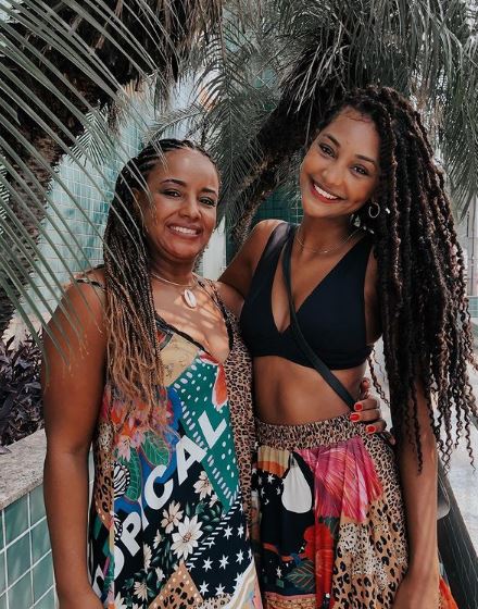Kathlen Romeu with her mother Jacklline Lopes