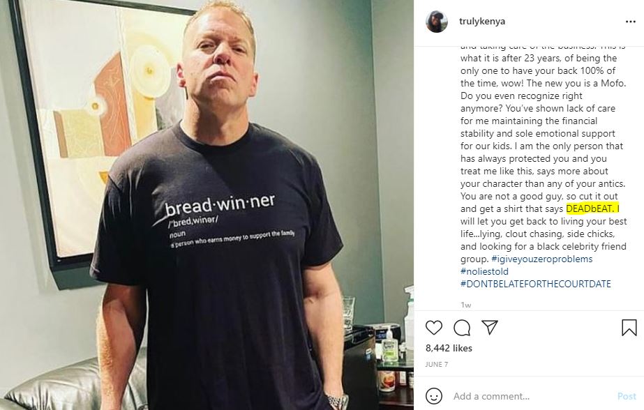 Kenya Duke called Gary as Deadbeat father