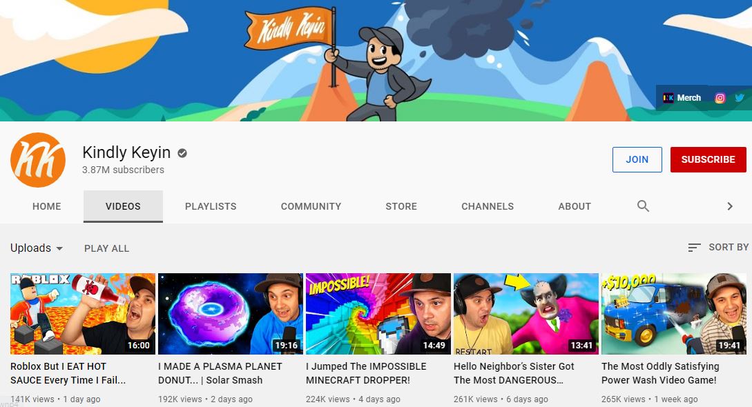 Kindly Keyin YouTube Channel