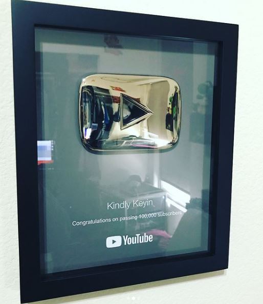 Kindly Keyin earned his Silver YouTube Play Button