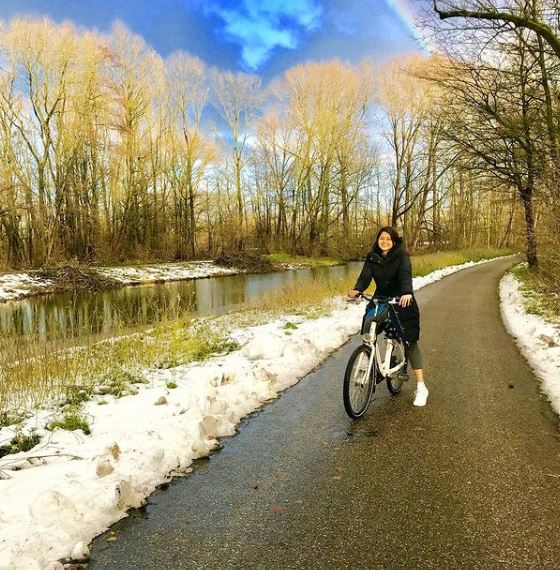 Krishna Priya Mohan loves cycling