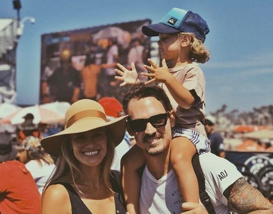 Kristopher Brock and his family