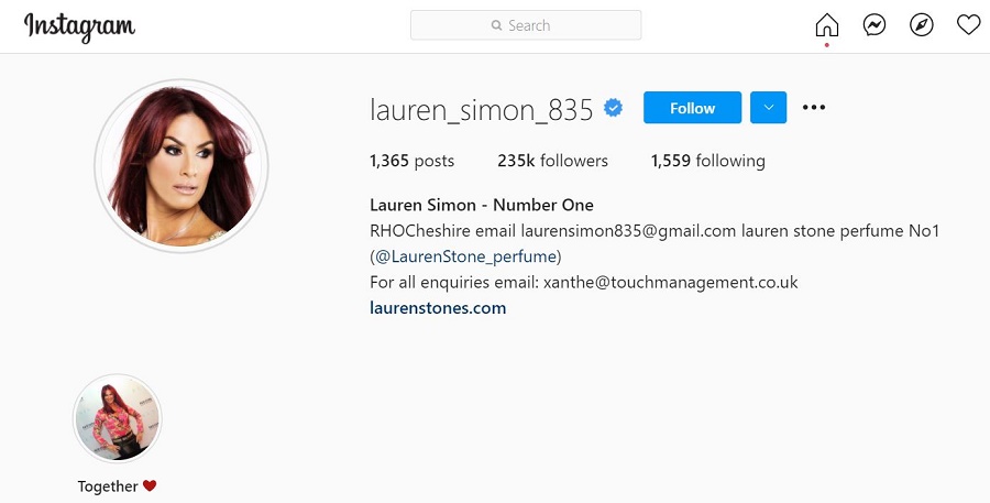 Lauren Simon Instagram Account
