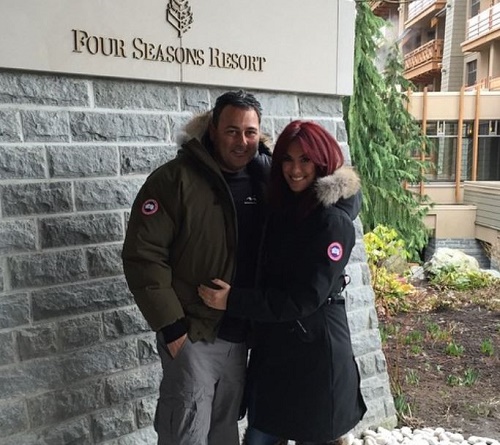 Lauren Simon photographed with her husband Paul
